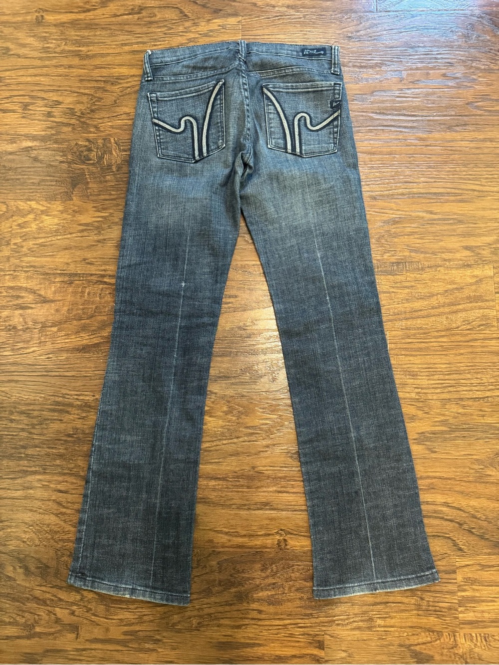 Citizens Of Humanity Dark Gray-Blue Flare Jeans